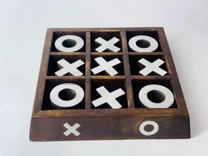 Jeu de Tic Tac Toe en bois pour salon, fabriqué à la main, pour toute la famille, ensemble de jouets en bois Tic Tac Toe, best-seller - Product Image 2