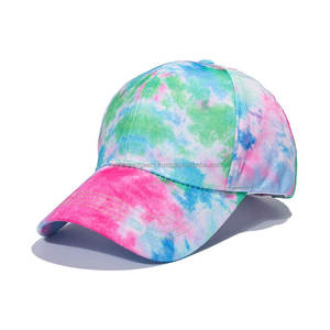 Gorra de Béisbol Deportiva con Estampado Tie Dye Arcoíris para Hombre y Mujer, Venta al Por Mayor - Product Image 6