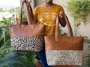 Fabricante de bolsos de mano al por mayor de moda Vintage de alta calidad de gran capacidad de cuero genuino bolso de hombro para las mujeres - Product Image 4