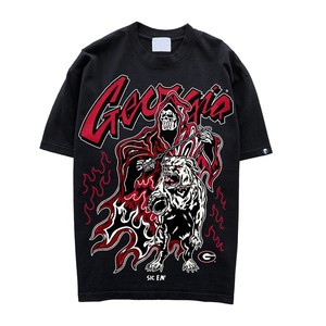 T-shirt unisexe surdimensionné en coton 100% de haute qualité pour l'été, manches courtes, streetwear, poids lourd, uni, pour hommes, 300g - Product Image 3