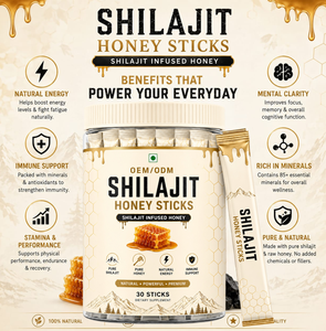 Bâtonnets de miel Shilajit avancés 30 unités – Sachets de miel Shilajit Premium avec Shilajit naturel pour soutenir l'énergie et la vitalité - Product Image 3