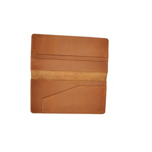 High Quality Custom Men's Genuine Leather Fold Durable <b>Passport</b> <b>Wallet</b> Long Pockets Card Travel Document Holders OEM Custom Logo - Product Image 5