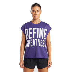 Camisetas de Tirantes Deportivas para Mujer, Estilo Vintage, Transpirables, Ecológicas, Cuello Redondo, Hombros Descubiertos, 100% Poliéster - Product Image 1