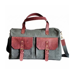 Bolsa de Viaje Deportiva de Lona de Lujo, con Cierre de Cremallera, Gran Capacidad, Resistente, Unisex, Negra - Product Image 1