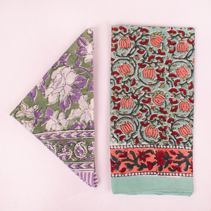 Élégant foulard carré en coton imprimé à la main pour femme, bandana 100 % coton, turban de qualité supérieure pour la randonnée, les voyages et les activités de plein air - Product Image 2