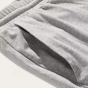 Conjuntos Cortos Transpirables de Poliéster/Algodón para Hombre al por Mayor, Logotipo Personalizado OEM, Camiseta Informal, Conjuntos Cortos de Moda, Trajes Deportivos de Verano - Product Image 3
