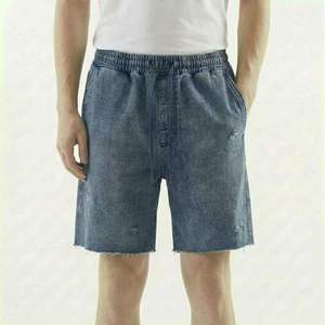 Pantalones Cortos Personalizados para Hombre, Desgastados, con Cordón en la Cintura Elástica, Dobladillo sin Rematar, Largo hasta la Rodilla, Estilo Vintage, Casual, para Verano - Product Image 3