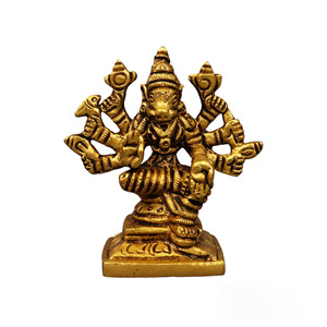 Figura de Amán de Varahi en Latón Chapado en Oro, Estatua Religiosa Pulida, Adorno Decorativo para el Hogar - Product Image 1