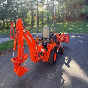 Potente tractor Kubota BX23S con sistema hidráulico de alta resistencia, cargador frontal, retroexcavadora y cómoda cabina de control para el operador. - Product Image 6