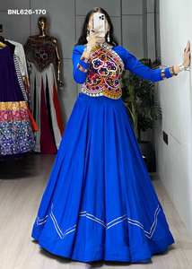 Festival Wear New Arrival Rayon Cotton with Unn Kutchhi & Real Mirror work <b>Lehenga</b>-<b>Top</b> Set Woman Fashion Manufacturer - Product Image 6