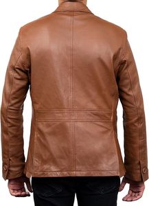 Create Budget Friendly High Quality Men <b>Leather</b> <b>Jackets</b> Featuring Fashionable Long Sleeves in Stylish Designs for All Occasions - Product Image 3