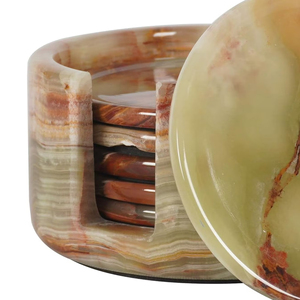 Posavasos de Ónix Natural, Losa Grande de Mármol, Acabado Moderno Antiguo, Duradero, Ecológico, para Uso en la Cocina - Product Image 3