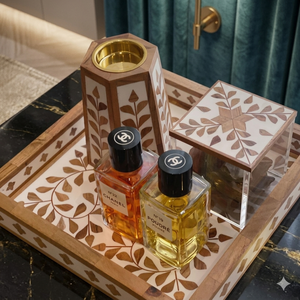 Quemador de Incienso Árabe de Madera Hecho a Mano, Portavelas de Madera de Sándalo, Ecológico, Regalo de Boda, Calidad Premium - Product Image 1