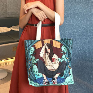 Sac fourre-tout vintage classique en papier kraft, léger, écologique, durable, sac de shopping laminé pour femmes avec logo imprimé personnalisé - Product Image 6