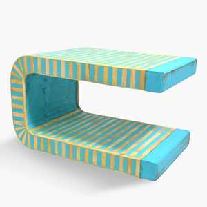 Mesa de Centro con Incrustaciones de Hueso Ecológica Personalizada para Bautizo, Diseño Moderno, Mesa para Sala de Estar - Product Image 6