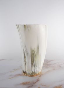 Vase en corne de buffle fait main, artisanat naturel, décoration murale rustique, porte-fleurs pour la décoration de la maison - Product Image 3
