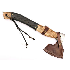 Burraq Custom Hache à fendre à poils de 19 pouces, en acier au carbone, manche en bois de rose, qualité industrielle/bricolage, outil d'extérieur type tomahawk - Product Image 6