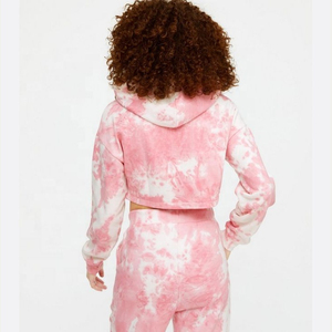 Sweat-shirt en molleton respirant de style moderne et élégant pour femme, parfait pour les sorties quotidiennes, avec motif tie-dye. - Product Image 6