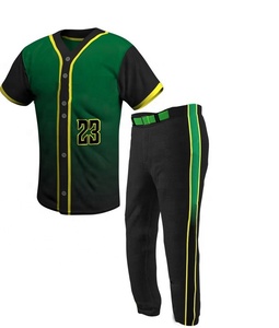 Ensemble de vêtements de sport à sublimation personnalisée de haute qualité uniformes de baseball et de softball respirants maillot grande taille inclus en gros - Product Image 3
