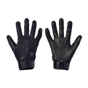 Full Finger Leather Baseball Gloves Pitcher Position Closed Web <b>Red</b> Non-Slip Hook Loop Closure Adults Right Handed All Seasons - Product Image 4