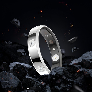 Stainless Steel Zircon Smart <b>Ring</b> IOS IP68 Health Fitness Sleep Tracker App Control 5-10 Days <b>Battery</b> - Product Image 6