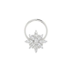 AJRETAIL Clou de nez ethnique en or 14K avec diamant de 0,08 carat, couleur HI, clarté VS-SI, bijou de piercing fin et brillant - Product Image 3