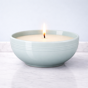 Ocean Dusk Ceramic <b>Candle</b> Vessel Wide Bowl Textured Glaze Heat Resistant Durable Reusable Single Wick Elegant Home Decor - Product Image 3