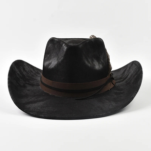 Polyester Cowboy <b>Hats</b> Western Cattleman Style Light Brown Braided <b>Band</b> Vintage XXL Unisex Adjustable Outdoor Wholesale - Product Image 2