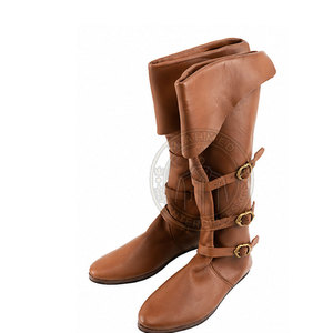 Bottes médiévales classiques modernes, cuir souple, légères, écologiques, haute qualité, design personnalisable, taille flexible - Product Image 4