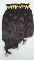 Extensions de cheveux humains vierges Remy indiens en lots, emballage personnalisé, ondulation naturelle, double trame, haute qualité, toutes couleurs