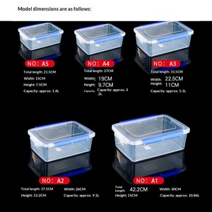 Contenedor de Alimentos Transparente Tipo Hebilla, de Gran Capacidad, Apto para Refrigerador y Microondas, para Niños - Product Image 5