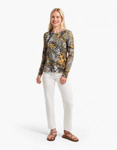 Camiseta de manga larga de camuflaje personalizada para mujer, de algodón premium, transpirable, informal, básica, para mujer, fabricante OEM, venta al por mayor - Product Image 6