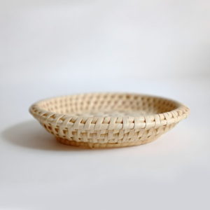 Rattan blank coasters natural fiber coaster woven saucer tea cup <b>mat</b> kitchen table accessories - Product Image 4
