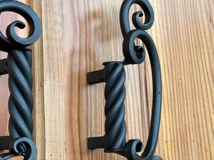 Manija de hierro forjado galvanizado resistente al óxido Iron Nature, estilo clásico, decorativa con motivos ornamentales, para puerta/portón rectangular de 10 pies - Product Image 4