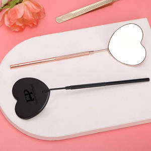 Luxury Cosmetic <b>Mirror</b> Plated Lash <b>Mirrors</b> Custom Logo Dual Sided Lighted Magnifying Portable <b>Compact</b> Beauty Salon Tool Eyelash - Product Image 2
