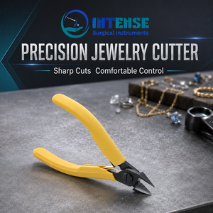 Alicates de Corte Diagonal Profesionales, Cortador de Alambre de Precisión con Mangos Ergonómicos Amarillos para Joyería - Product Image 6