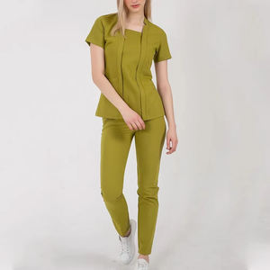 Uniformes de Enfermería de Verano para Mujer, Estilo 2026, Blusa de Enfermera Moderna, Conjunto de Uniformes Elásticos para Hospital - Product Image 3