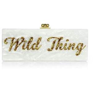 Bolso de Mano de Noche Moderno y Lujoso para Damas, Accesorios de Moda de Cristal de Resina - Product Image 4