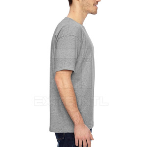 เสื้อยืดคอกลมผู้ชาย OEM ออกแบบโลโก้ตามสั่ง ผ้าโพลีเอสเตอร์/คอตตอน ระบายอากาศได้ดี คุณภาพสูง ทรงปกติ สีพื้น ขายส่ง - Product Image 4