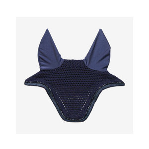 Antirozaduras de malla azul marino para caballos con protectores de orejas suaves para entrenamiento y carreras - Product Image 1