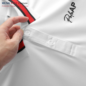 เสื้อโปโลสำหรับผู้ชายชุดทำงานผ้าถักระบายอากาศได้ดีปักโลโก้ - Product Image 3