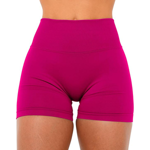 Shorts de yoga modestes pour femme, taille haute, longueur plus longue, couvrant le genou, coupe ample, effet push-up - Product Image 2