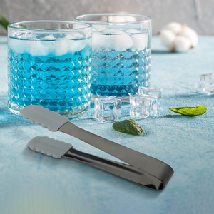 Modern Metal Ice <b>Tongs</b> Reusable Cocktail Bar Tool Stainless Steel <b>Serving</b> Clamp for Drinkware Accessories - Product Image 1