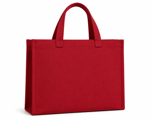 Red <b>Canvas</b> <b>Tote</b> Bag 45x35x12 Cm Top Handle Shopping Bag Daily Use - Product Image 6