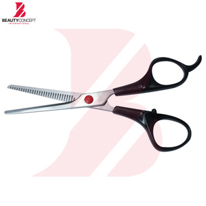 Tijeras de Entresacar Clásicas con Mango de Plástico Negro de 6 Pulgadas, Tijeras Profesionales para Peluquería con Cuchilla Dentada - Product Image 4