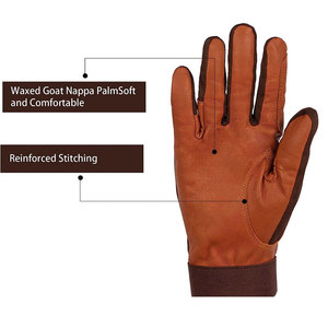 Gants d'équitation en cuir de nouvelle conception 2026, légers, professionnels, fabriqués au Pakistan - Product Image 2