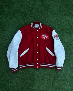 Custom Vintage Fleece Body PU <b>Synthetic</b> <b>Leather</b> Sleeves Varsity Jacket High Quality Screen Printing Chenille Patches Jackets - Product Image 1