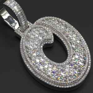 Colgante de Plata con Moissanita VVS Color D, Joyería Hip Hop Iced Out con Número de Rapero, Amuleto Elegante - Product Image 2