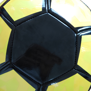 Ballon de football en PU souple thermocollé, mousse d'entraînement, OEM, vente en gros, équipement sportif, fabricant, NOIR, match officiel - Product Image 6