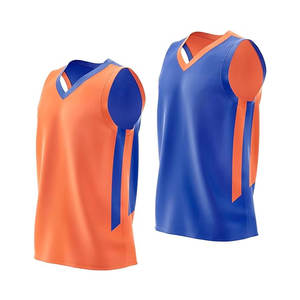 Maillots de basket respirants de haute qualité par sublimation – Maillots d'entraînement réversibles personnalisables unisexes pour équipes scolaires - Product Image 1